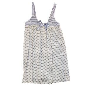 Vintage Donna Richard for Gilligan & O'Malley Nightgown Slip Polka Dot Retro XS